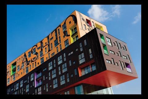 This block, called Chips, was designed by Will Alsop for Urban Splash’s New Islington development in Manchester